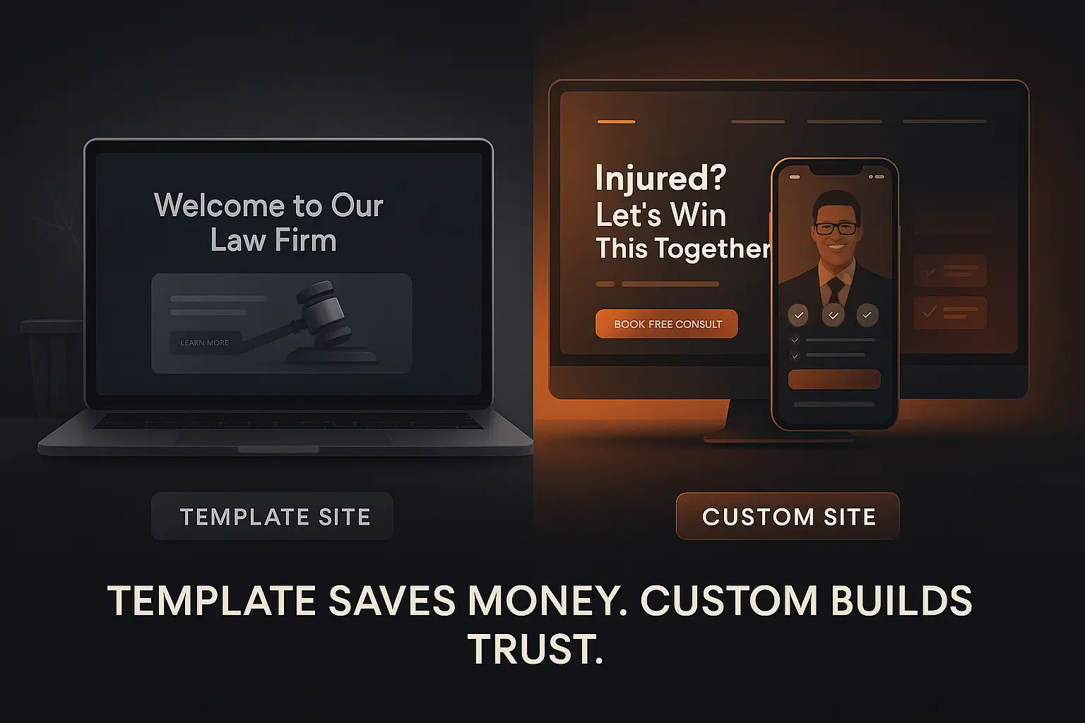 Law Firm Website Template vs Custom Design What’s Best in 2025